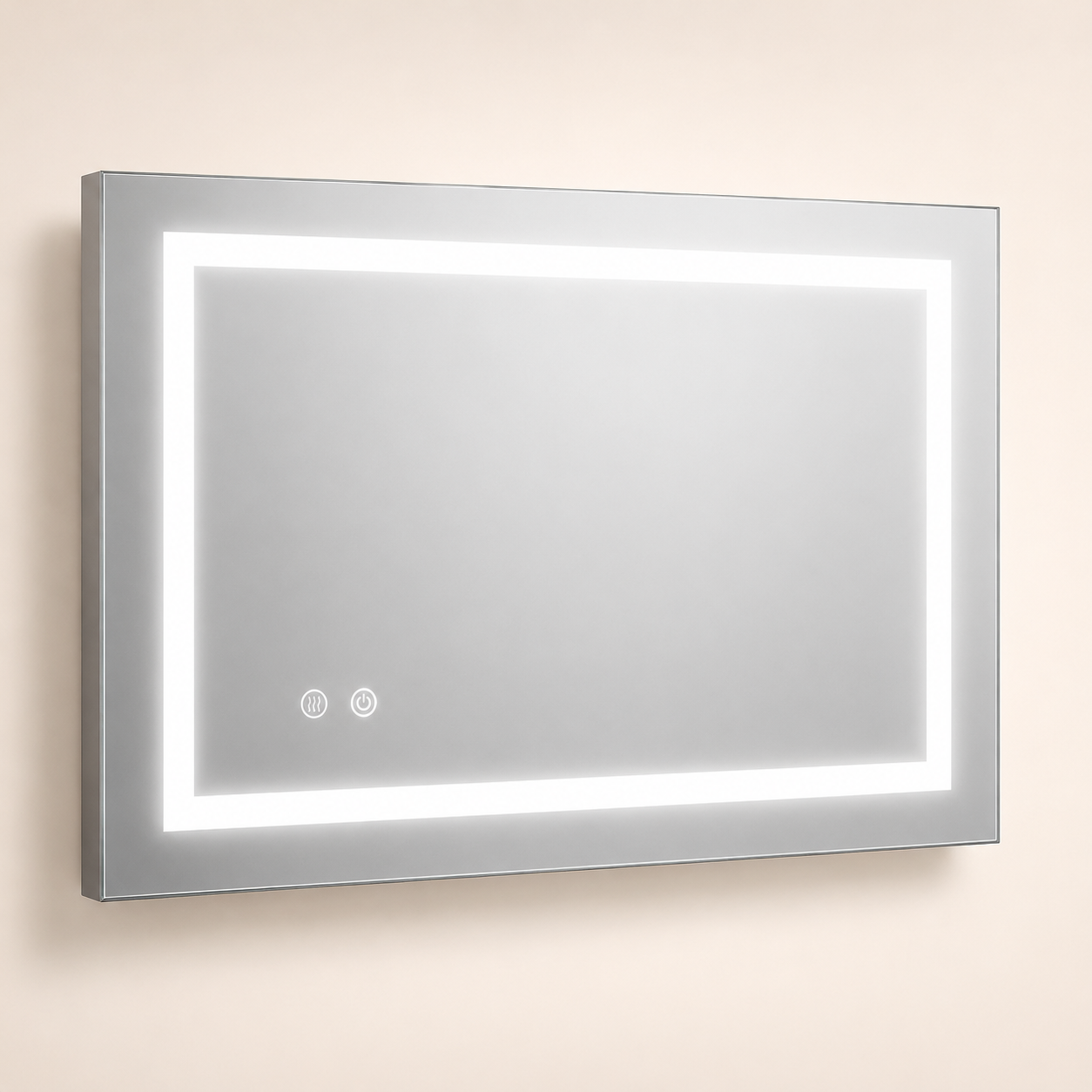 VanityBathroom Celeste Rectangle Bathroom LED Mirror with Dimmable Lights, Anti-fog, Shatter-Proof Tempered Glass