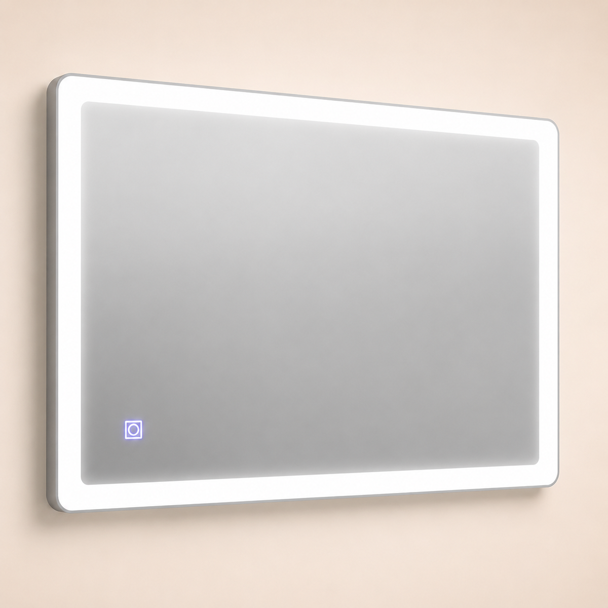 VanityBathroom Aurelia Rectangle Bathroom LED Mirror with Dimmable Lights, Anti-fog, Shatter-Proof Tempered Glass