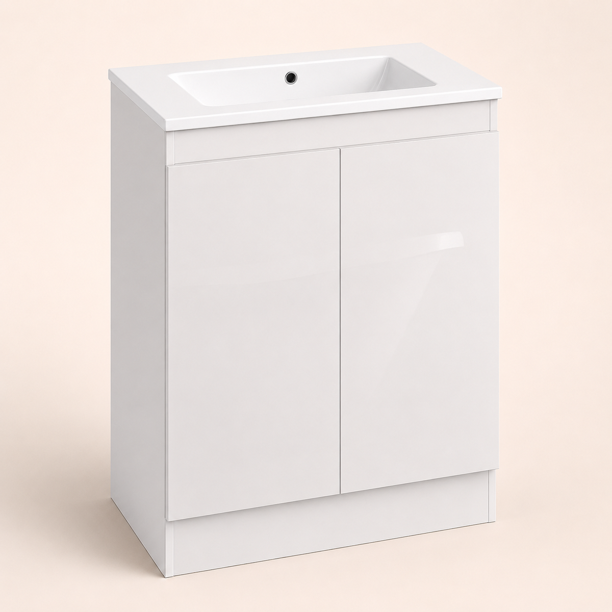 VanityBathroom Devon Premium Floor Standing Bathroom Vanity Unit with Ceramic Basin